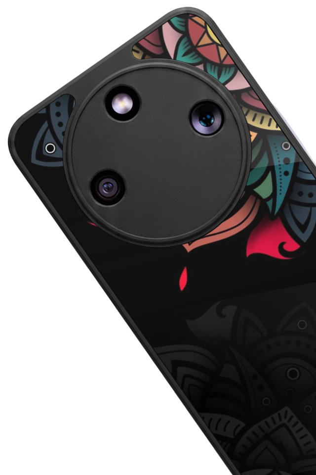 Honor Magic 8 Lite Uyumlu Mandala Tasarımlı Glossy Premium Kılıf