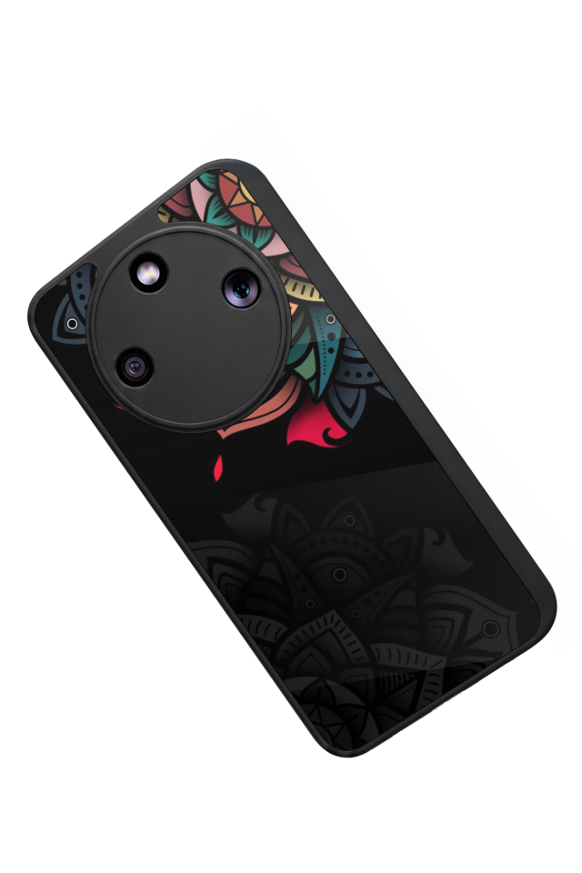 Honor Magic 8 Lite Uyumlu Mandala Tasarımlı Glossy Premium Kılıf