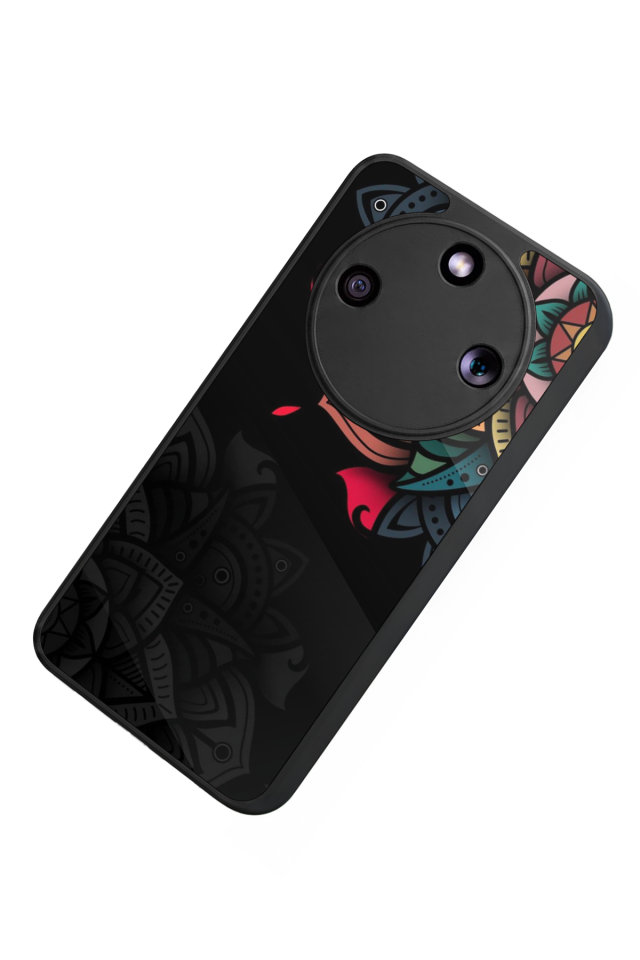 Honor Magic 8 Lite Uyumlu Mandala Tasarımlı Glossy Premium Kılıf