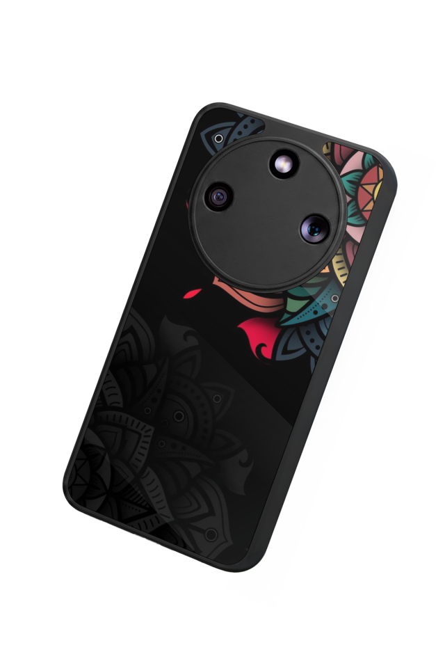 Honor Magic 8 Lite Uyumlu Mandala Tasarımlı Glossy Premium Kılıf