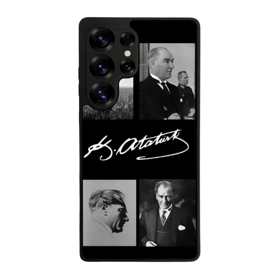 Samsung Galaxy S25 Ultra Uyumlu Mustafa Kemal Ataturk Tasarımlı Glossy Premium Kılıf