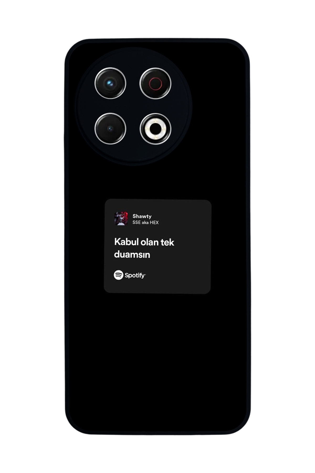 Tecno Spark 30 Pro Uyumlu Sarki Sozleri Tasarımlı Glossy Premium Kılıf