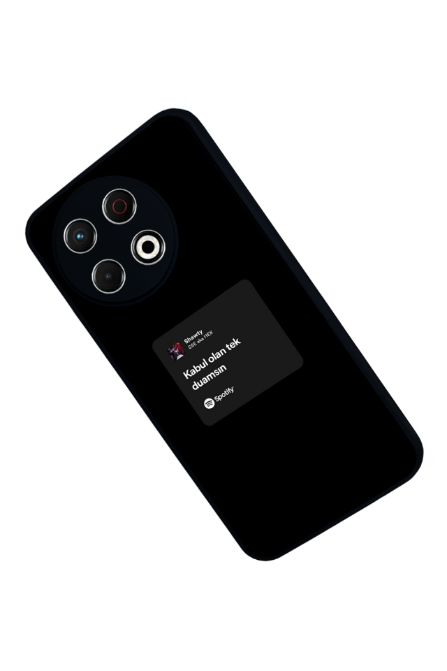 Tecno Spark 30 Pro Uyumlu Sarki Sozleri Tasarımlı Glossy Premium Kılıf