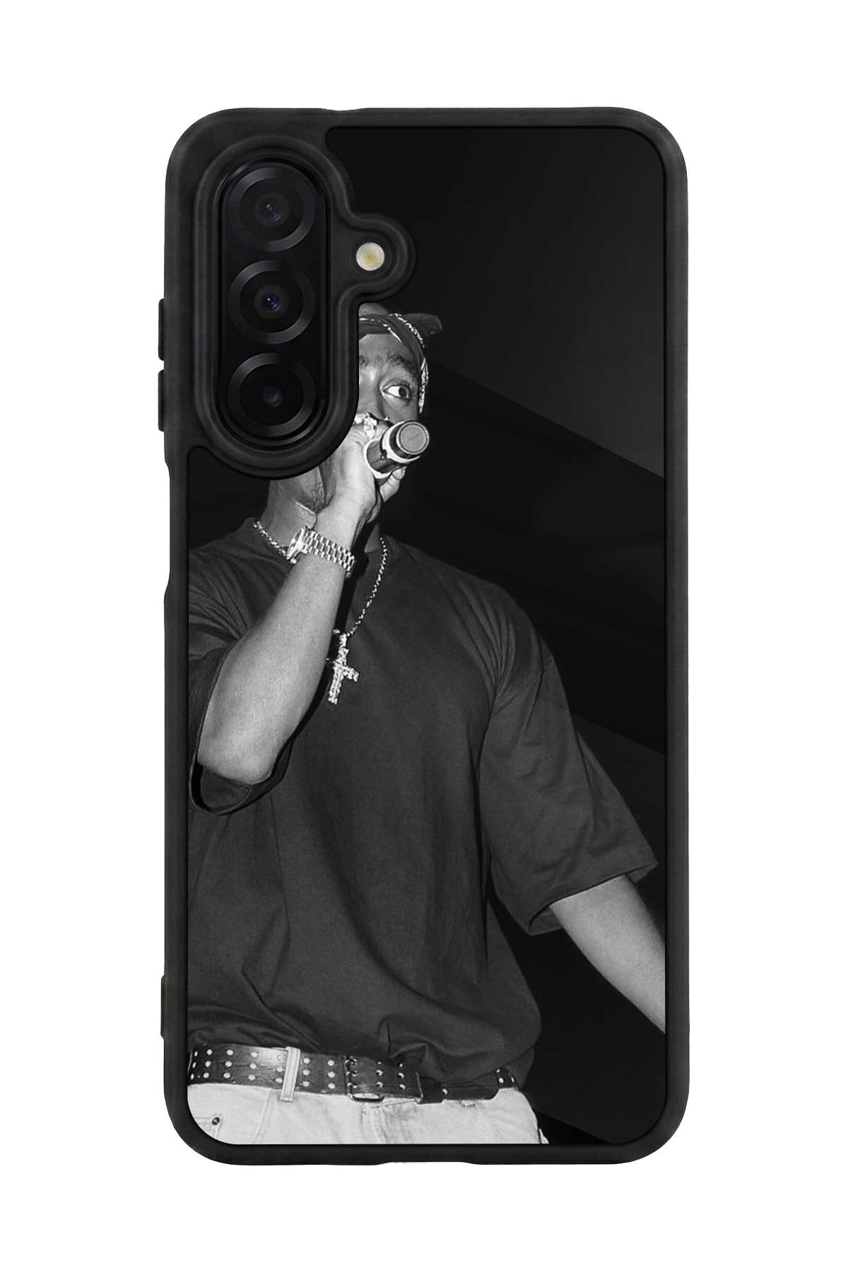 Samsung Galaxy A56 Uyumlu Tupac Tasarımlı Glossy Premium Kılıf