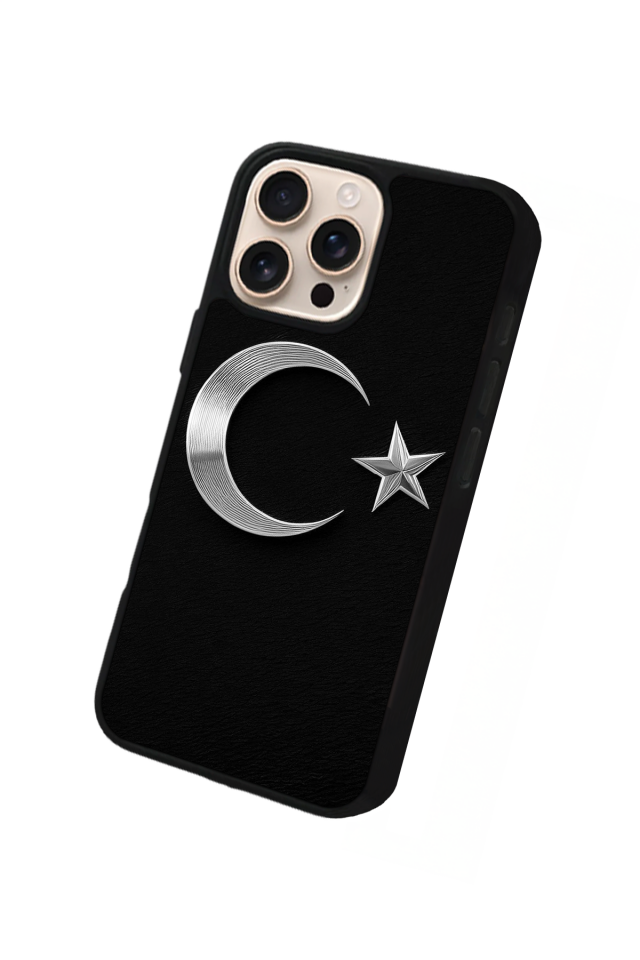 iPhone 16 Pro Uyumlu TürkBayragi Tasarımlı Glossy Premium Kılıf