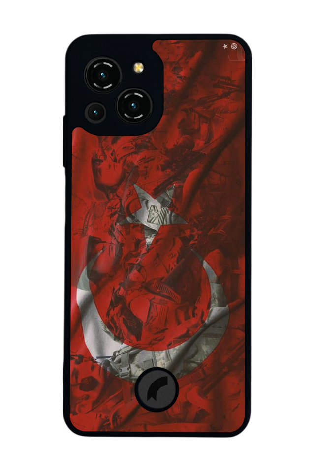 Reeder S23 Pro Max Uyumlu TurkBayragi Tasarımlı Glossy Premium Kılıf