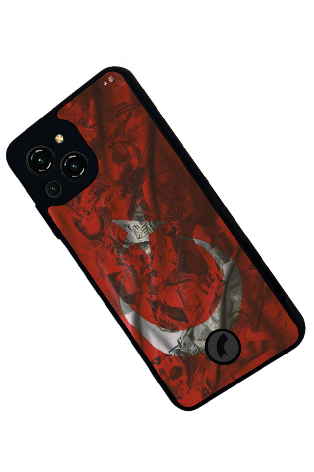 Reeder S23 Pro Max Uyumlu TurkBayragi Tasarımlı Glossy Premium Kılıf