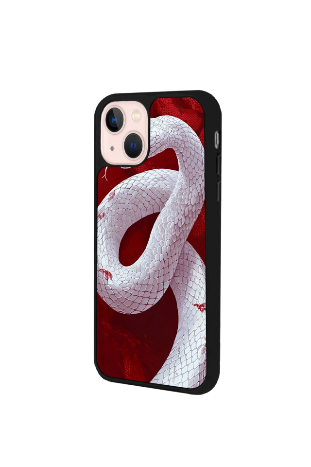 iPhone 15 Uyumlu Yılan Tasarımlı Glossy Premium Kılıf