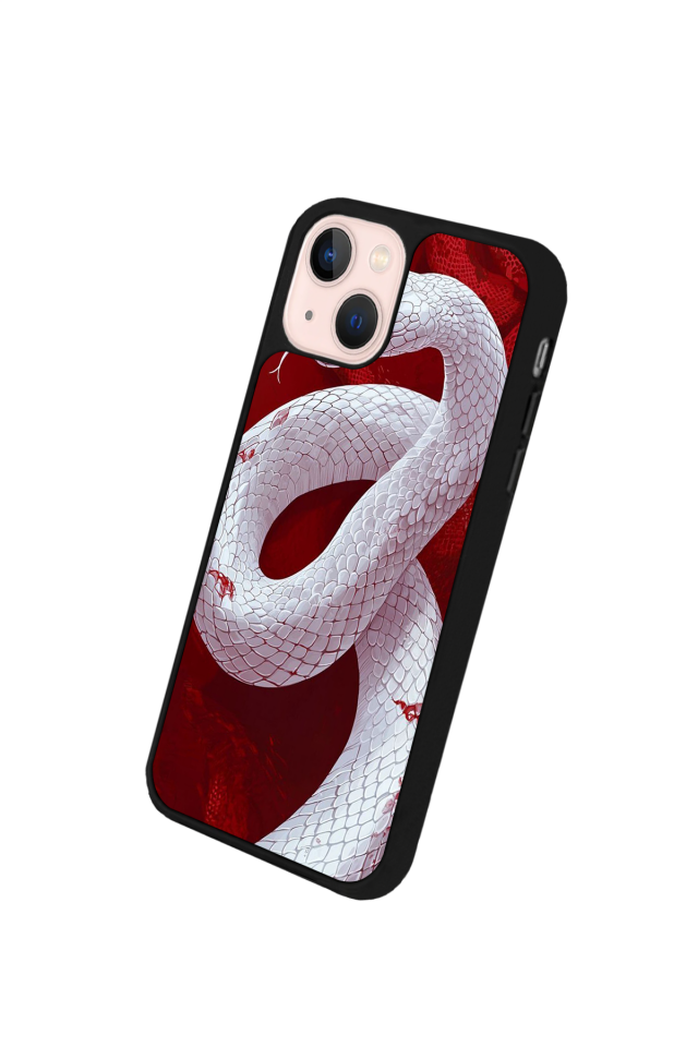 iPhone 15 Uyumlu Yılan Tasarımlı Glossy Premium Kılıf