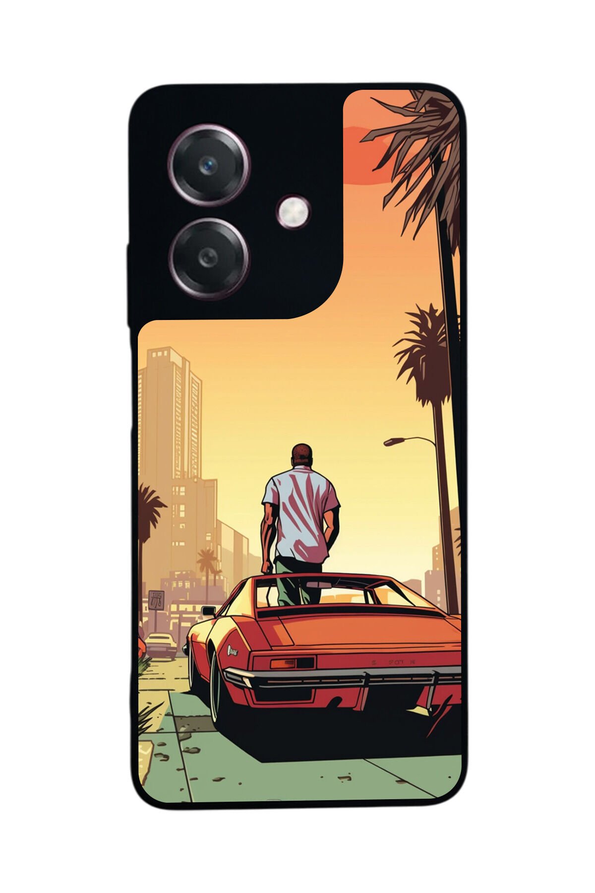 Oppo A3 5G Uyumlu GTA Tasarımlı Glossy Premium Kılıf