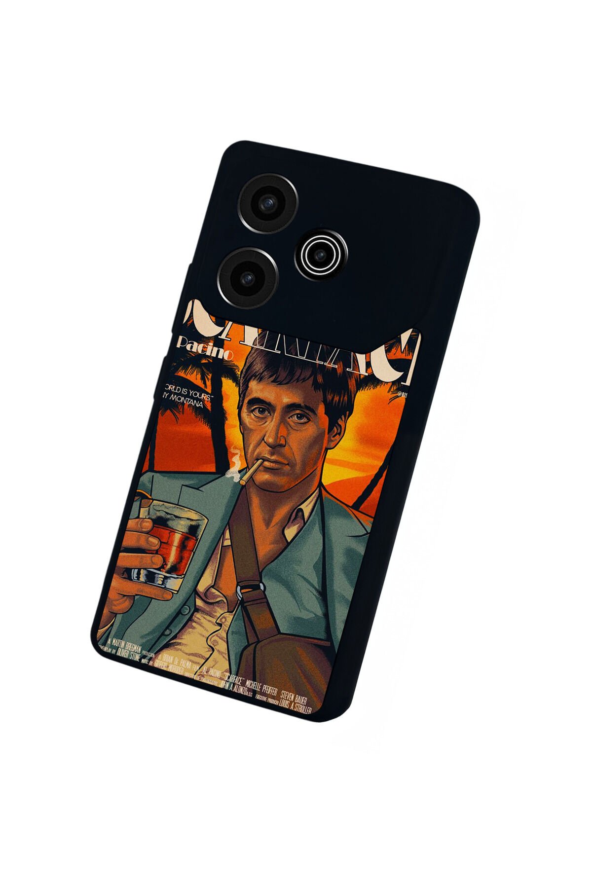 Tecno Pova 6 Uyumlu Scarface Tasarımlı Glossy Premium Kılıf