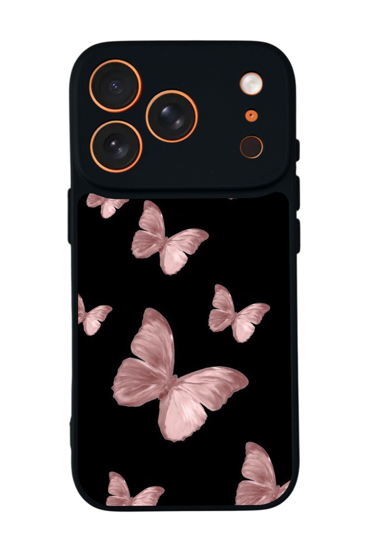 iPhone 17 Pro Max Uyumlu Kelebek Tasarımlı Glossy Premium Kılıf