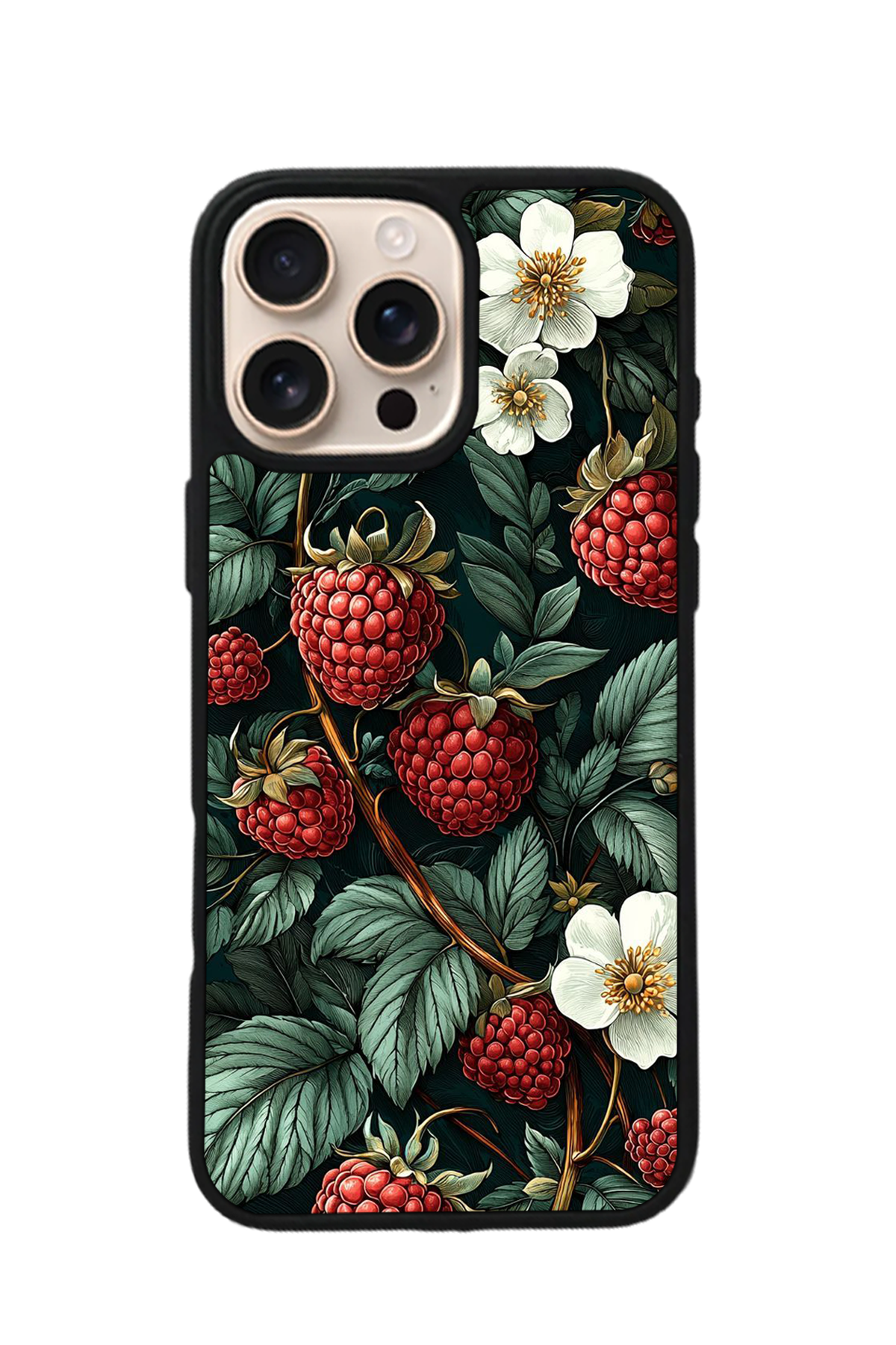 iPhone 15 Pro Uyumlu Botanik Tasarımlı Glossy Premium Kılıf