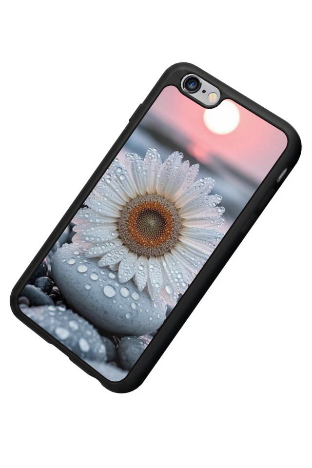 iPhone 6s Plus Uyumlu Cicek Tasarımlı Glossy Premium Kılıf