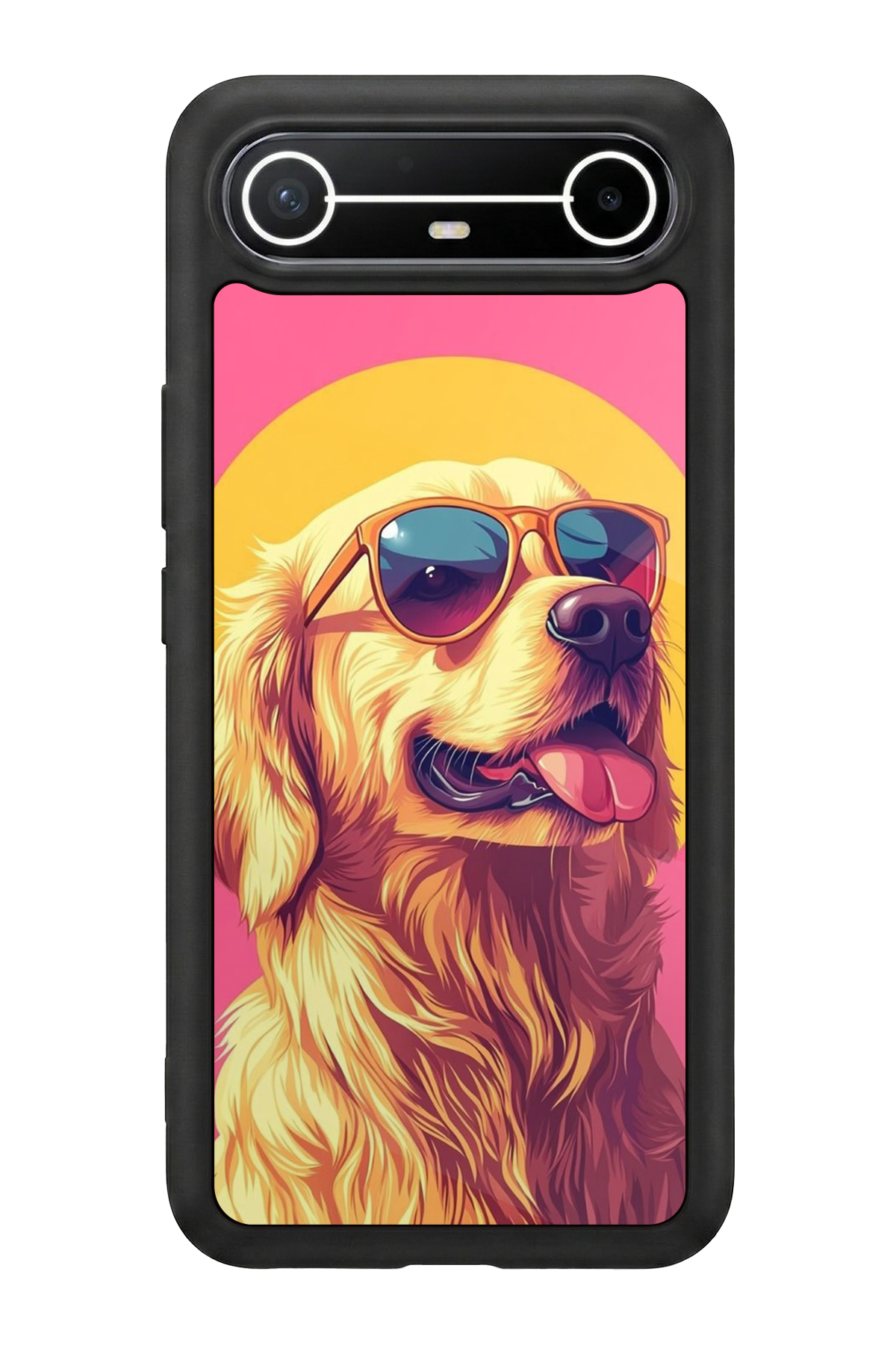 Tecno Spark Slim 5G Uyumlu Golden Kopek Tasarımlı Glossy Premium Kılıf