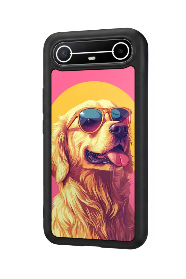 Tecno Spark Slim 5G Uyumlu Golden Kopek Tasarımlı Glossy Premium Kılıf