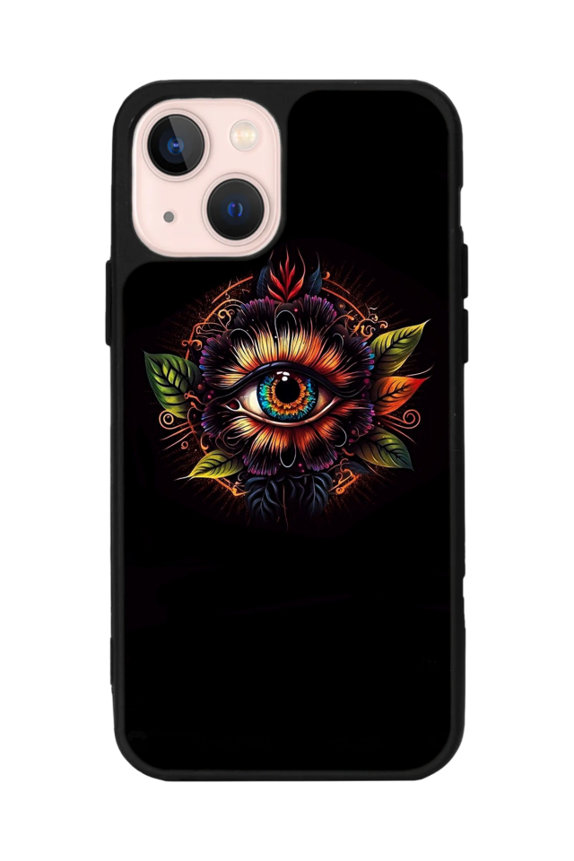 iPhone 15 Uyumlu Göz Tasarımlı Glossy Premium Kılıf