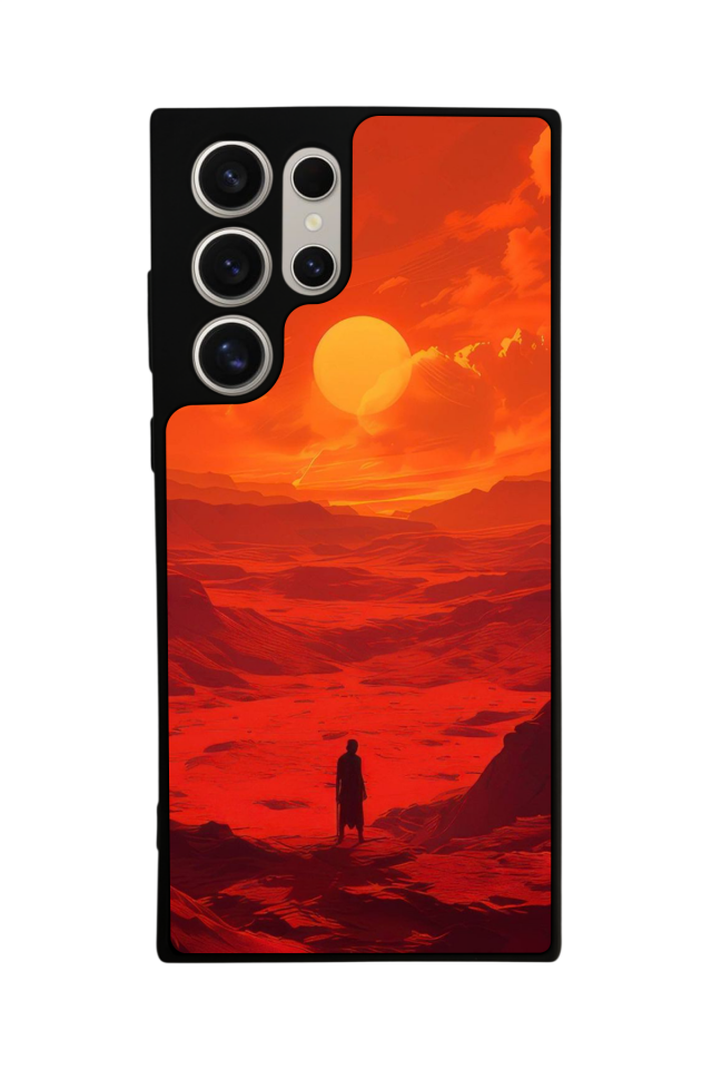 Samsung Galaxy S24 Ultra Uyumlu Güneş Tasarımlı Glossy Premium Kılıf