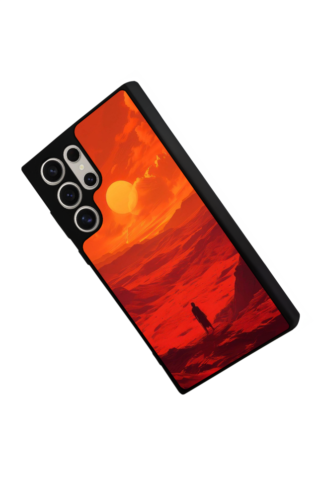 Samsung Galaxy S24 Ultra Uyumlu Güneş Tasarımlı Glossy Premium Kılıf