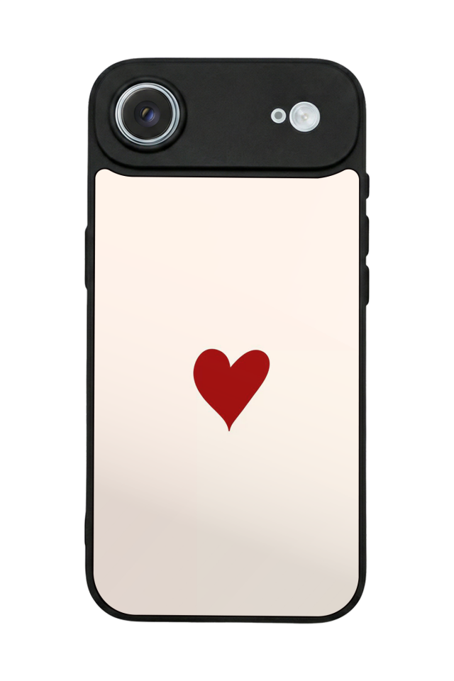 iPhone 17 Air Uyumlu Kalp Love Tasarımlı Glossy Premium Kılıf