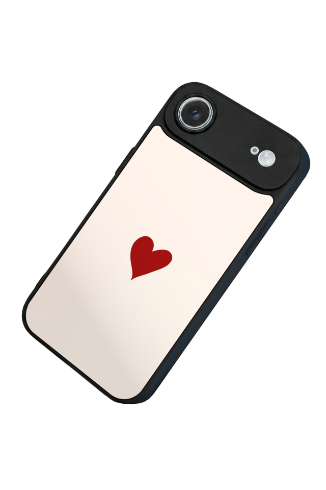 iPhone 17 Air Uyumlu Kalp Love Tasarımlı Glossy Premium Kılıf