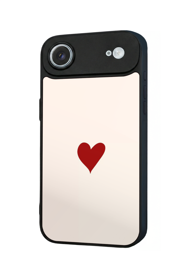 iPhone 17 Air Uyumlu Kalp Love Tasarımlı Glossy Premium Kılıf