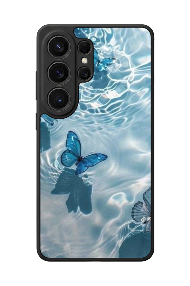 Samsung Galaxy S26 Ultra Uyumlu Kelebek Tasarımlı Glossy Premium Kılıf