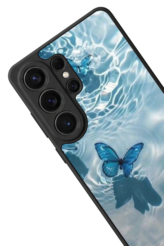 Samsung Galaxy S26 Ultra Uyumlu Kelebek Tasarımlı Glossy Premium Kılıf