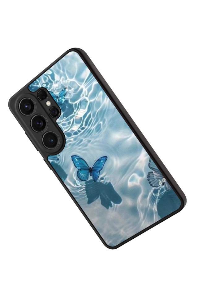 Samsung Galaxy S26 Ultra Uyumlu Kelebek Tasarımlı Glossy Premium Kılıf
