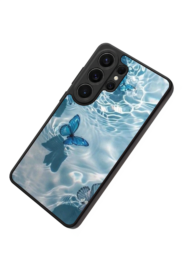 Samsung Galaxy S26 Ultra Uyumlu Kelebek Tasarımlı Glossy Premium Kılıf