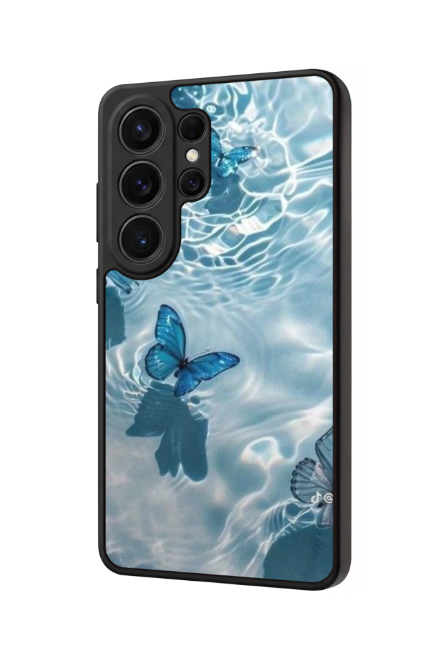Samsung Galaxy S26 Ultra Uyumlu Kelebek Tasarımlı Glossy Premium Kılıf