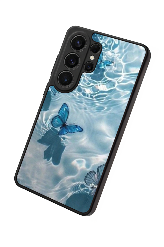 Samsung Galaxy S26 Ultra Uyumlu Kelebek Tasarımlı Glossy Premium Kılıf