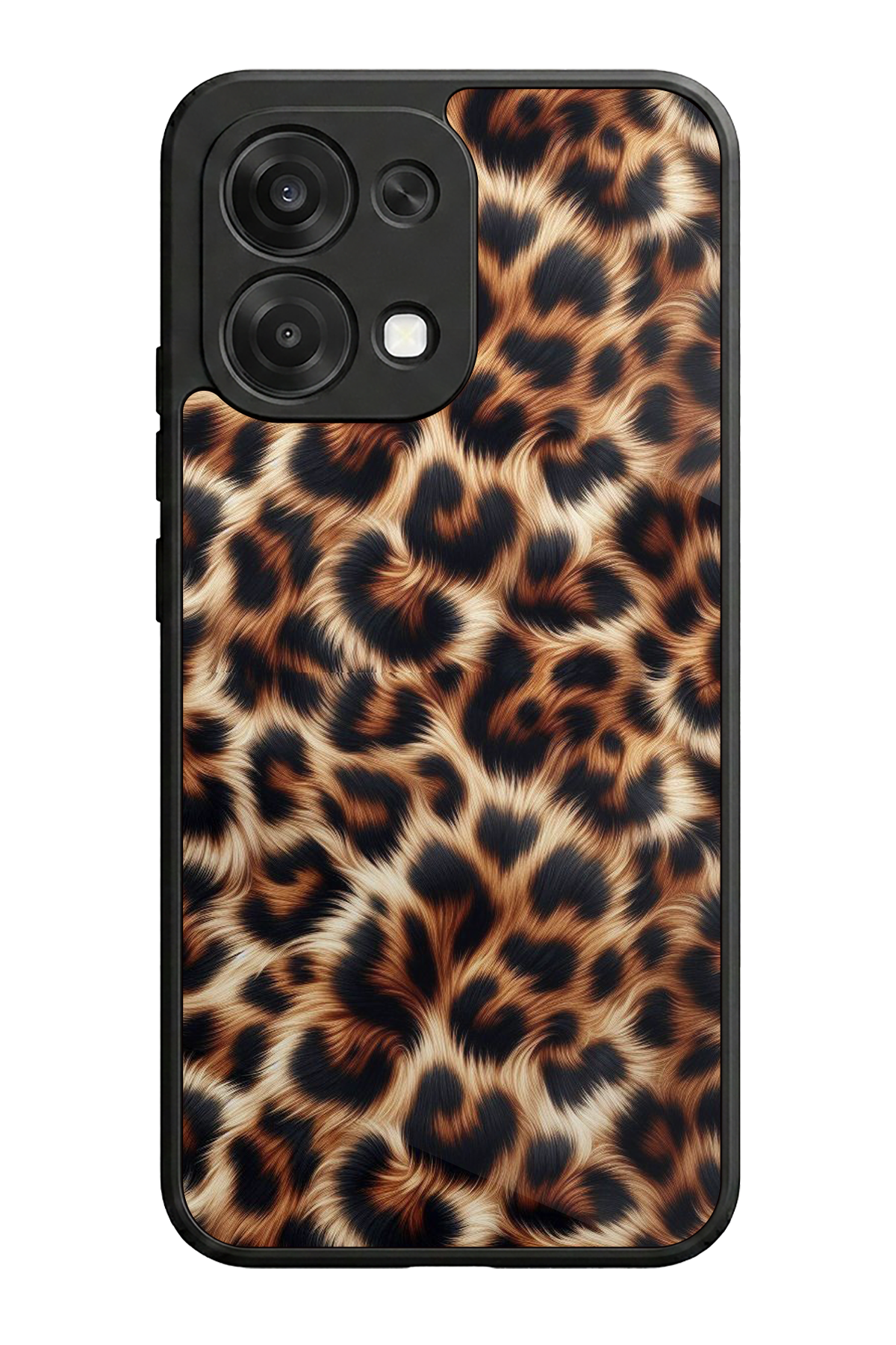 Oppo A6 Pro Uyumlu Leopar Tasarımlı Glossy Premium Kılıf