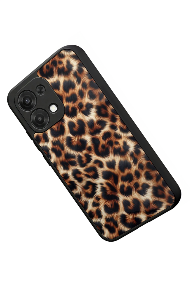 Oppo A6 Pro Uyumlu Leopar Tasarımlı Glossy Premium Kılıf
