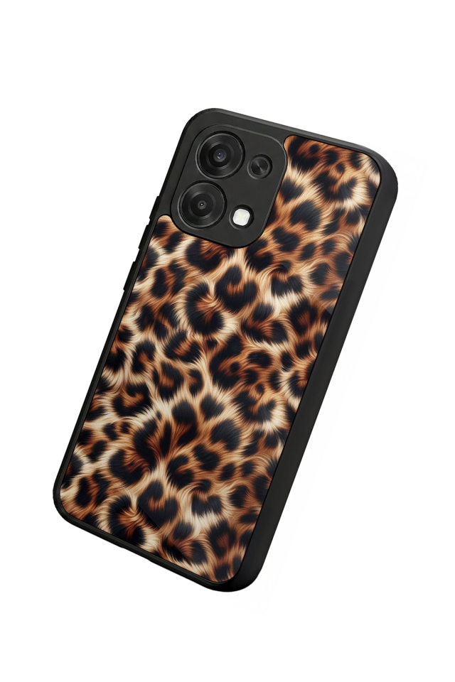 Oppo A6 Pro Uyumlu Leopar Tasarımlı Glossy Premium Kılıf