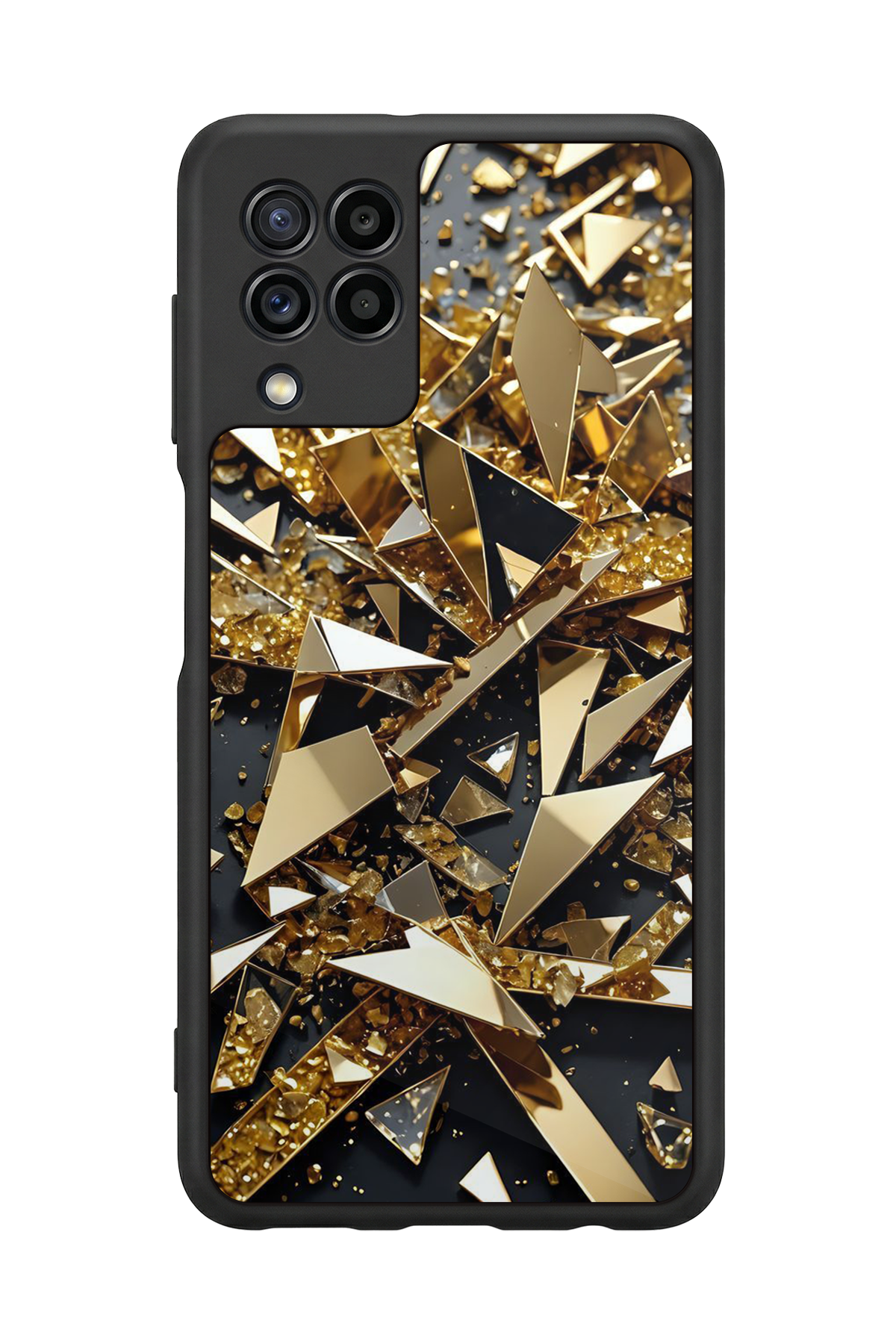 Samsung Galaxy M22 Uyumlu Mermer Marble Tasarımlı Glossy Premium Kılıf