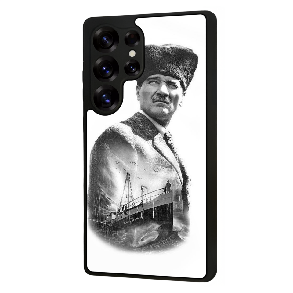 Samsung Galaxy S25 Ultra Uyumlu Mustafa Kemal Ataturk Tasarımlı Glossy Premium Kılıf