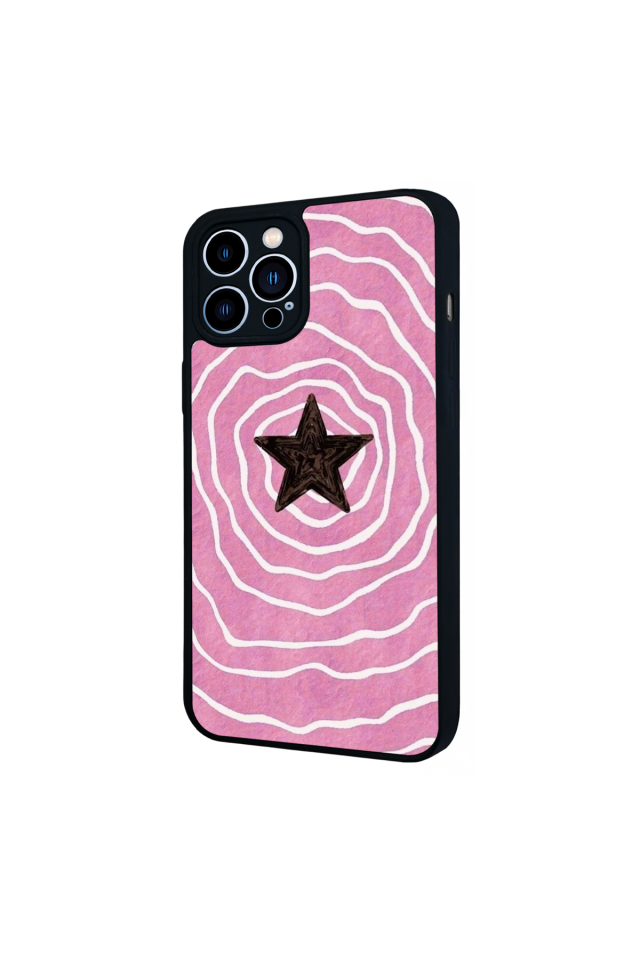 iPhone 12 Pro Max Uyumlu Retro Yildizlar Tasarımlı Glossy Premium Kılıf