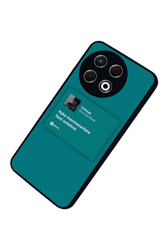 Tecno Spark 30 Pro Uyumlu Sarki Sozleri Tasarımlı Glossy Premium Kılıf