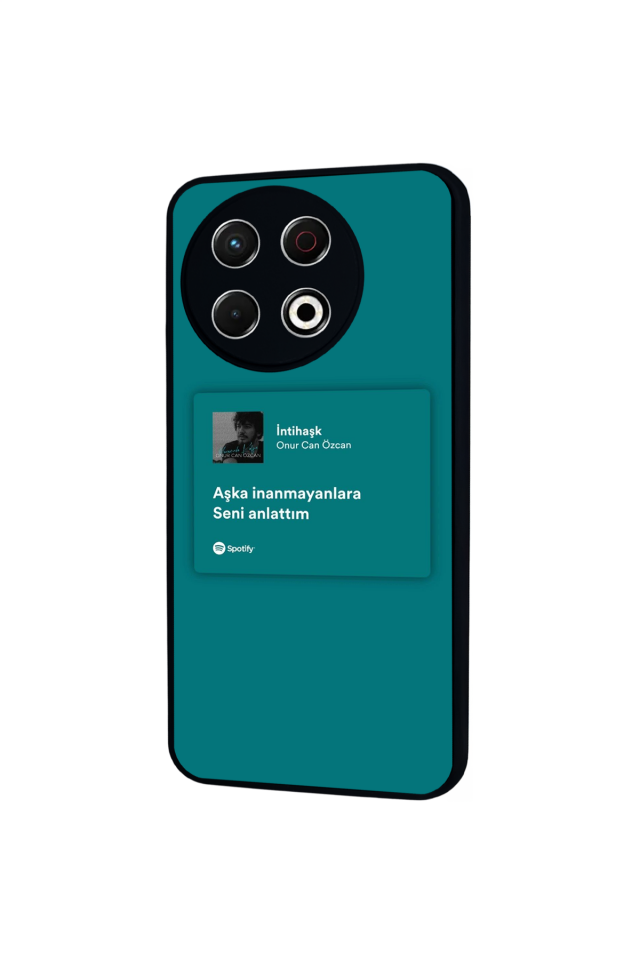 Tecno Spark 30 Pro Uyumlu Sarki Sozleri Tasarımlı Glossy Premium Kılıf