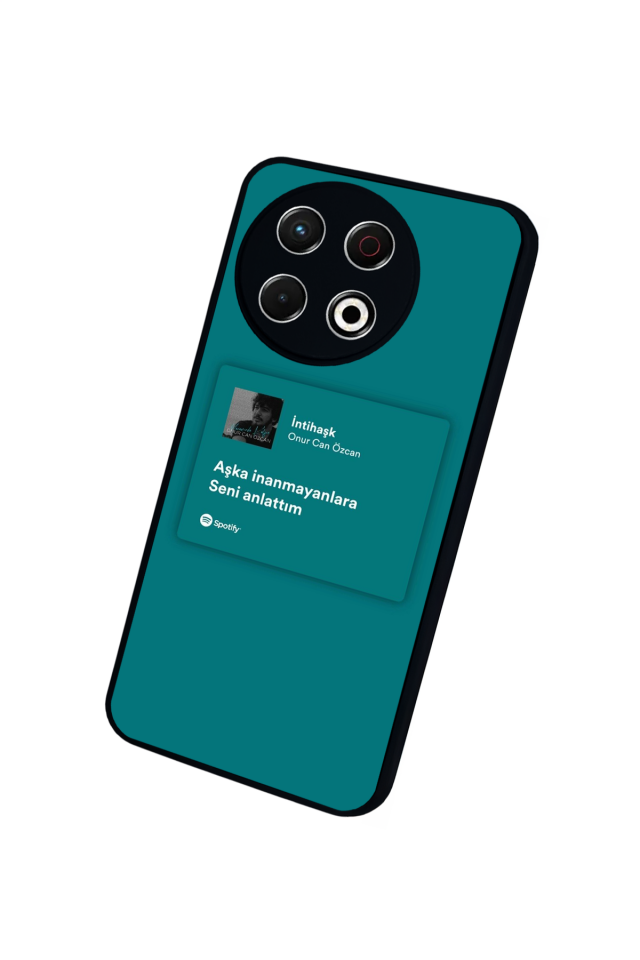 Tecno Spark 30 Pro Uyumlu Sarki Sozleri Tasarımlı Glossy Premium Kılıf