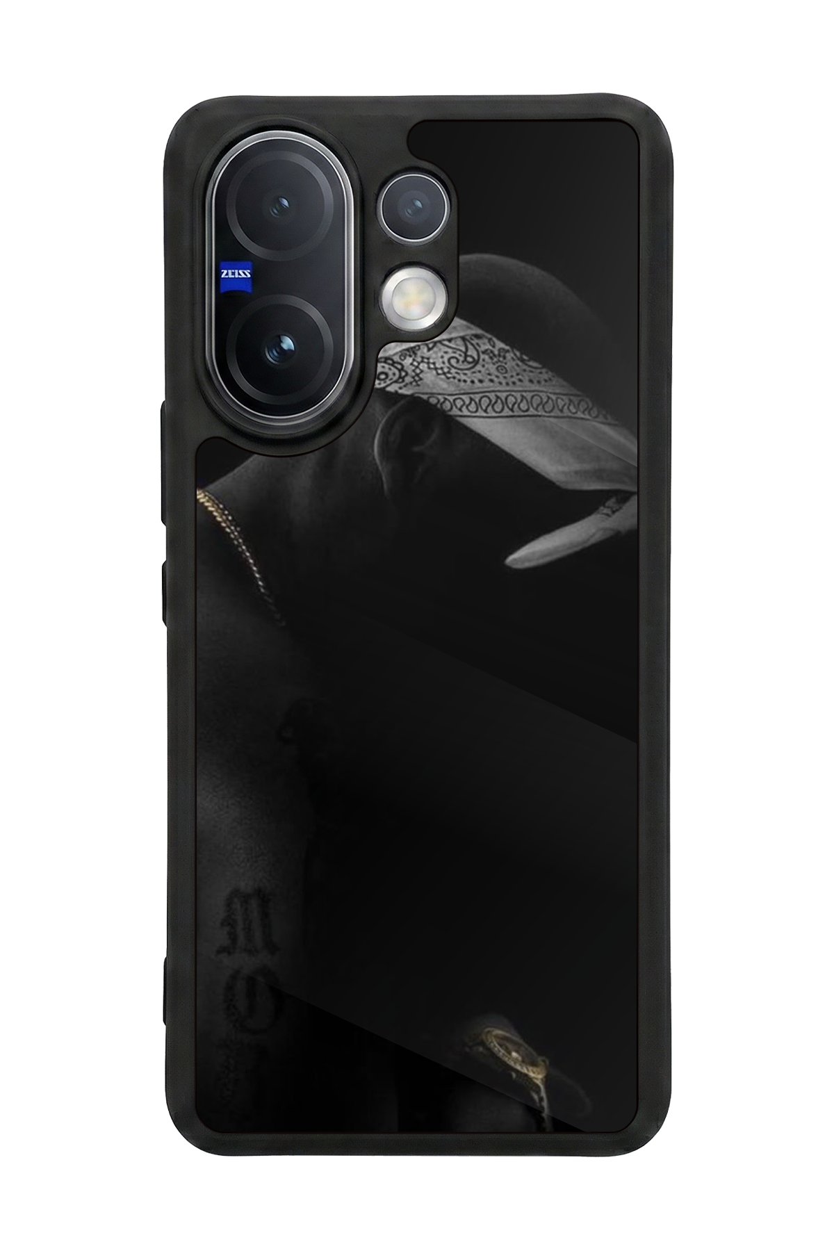 Vivo V60 Uyumlu Tupac Tasarımlı Glossy Premium Kılıf
