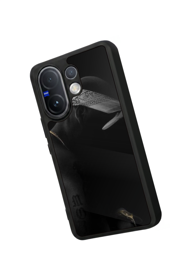 Vivo V60 Uyumlu Tupac Tasarımlı Glossy Premium Kılıf