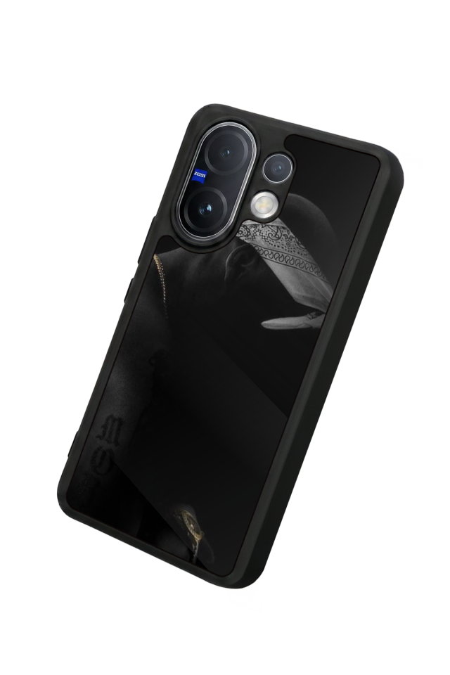 Vivo V60 Uyumlu Tupac Tasarımlı Glossy Premium Kılıf