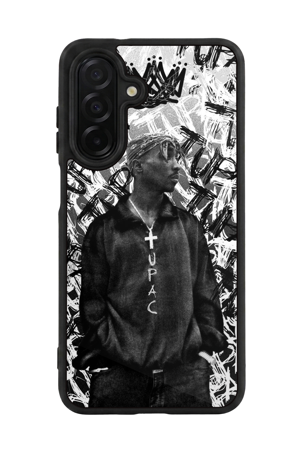 Samsung Galaxy A56 Uyumlu Tupac Tasarımlı Glossy Premium Kılıf