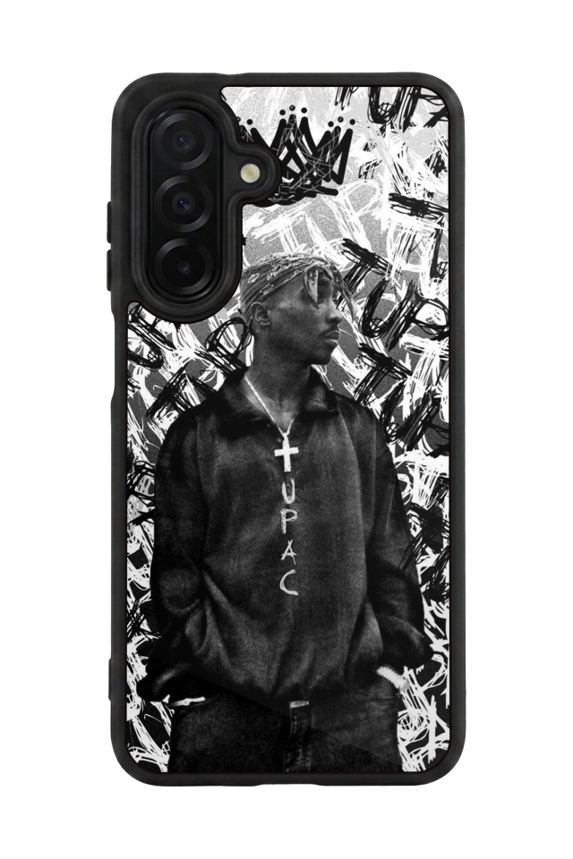 Samsung Galaxy A56 Uyumlu Tupac Tasarımlı Glossy Premium Kılıf