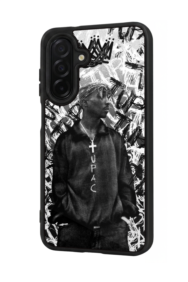 Samsung Galaxy A56 Uyumlu Tupac Tasarımlı Glossy Premium Kılıf