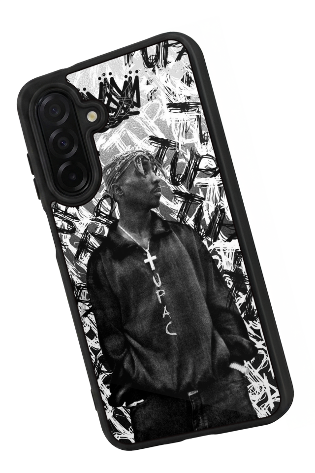 Samsung Galaxy A56 Uyumlu Tupac Tasarımlı Glossy Premium Kılıf