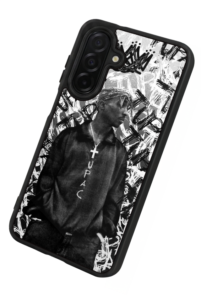 Samsung Galaxy A56 Uyumlu Tupac Tasarımlı Glossy Premium Kılıf