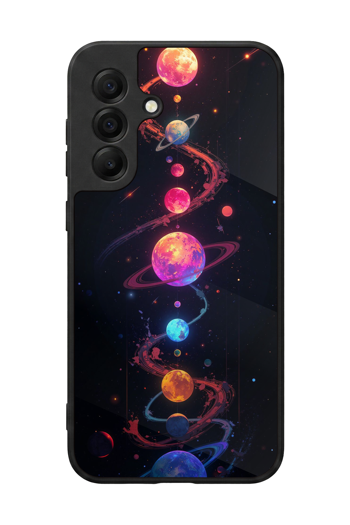 Samsung Galaxy A17 Uyumlu Uzay Tasarımlı Glossy Premium Kılıf